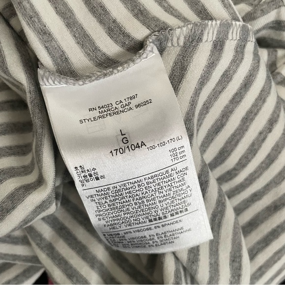 NEW GAP Convertible Strapless Maxi Tube Dress Skirt Striped Soft Size Large - Picture 7 of 10